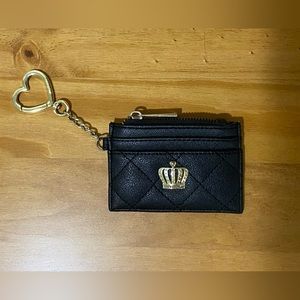 Juicy Couture Black Keychain Card & Coin Case/Wallet